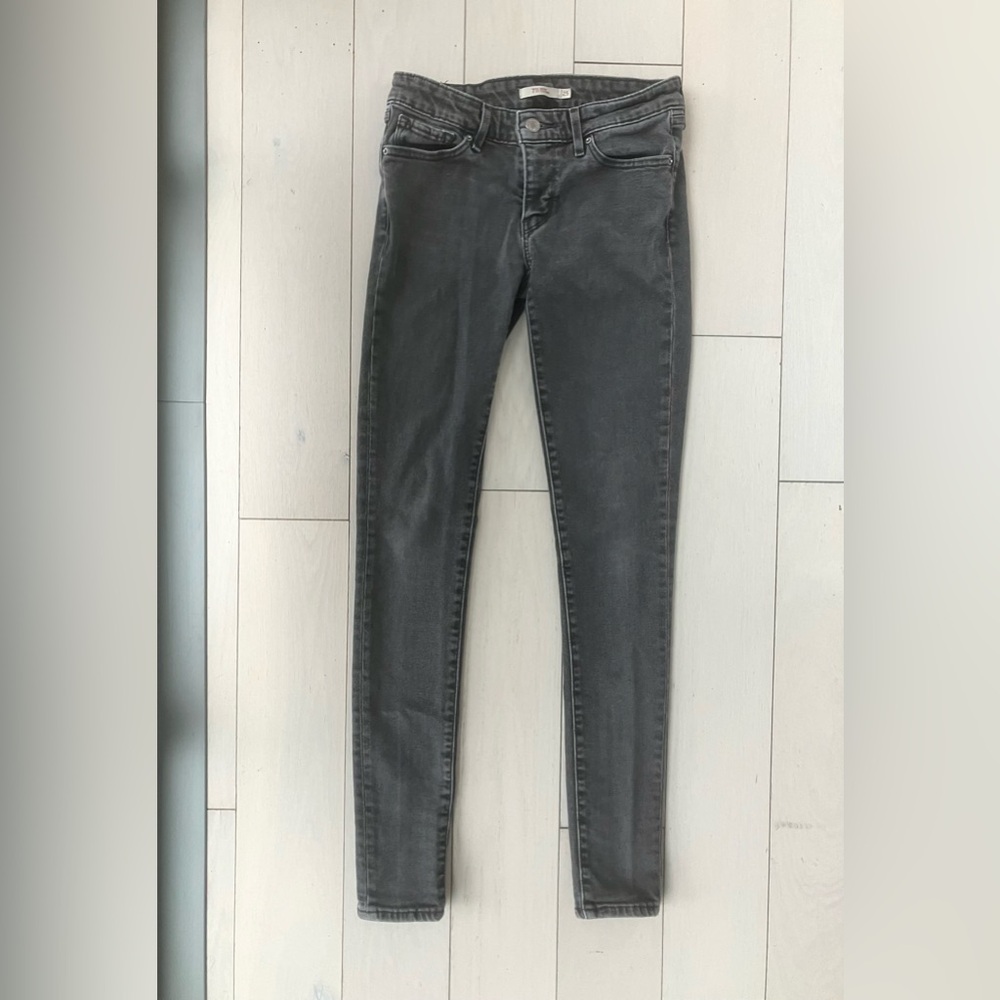 Levi’s 511 skinny jeans size 25 dark gray charcoal wash
